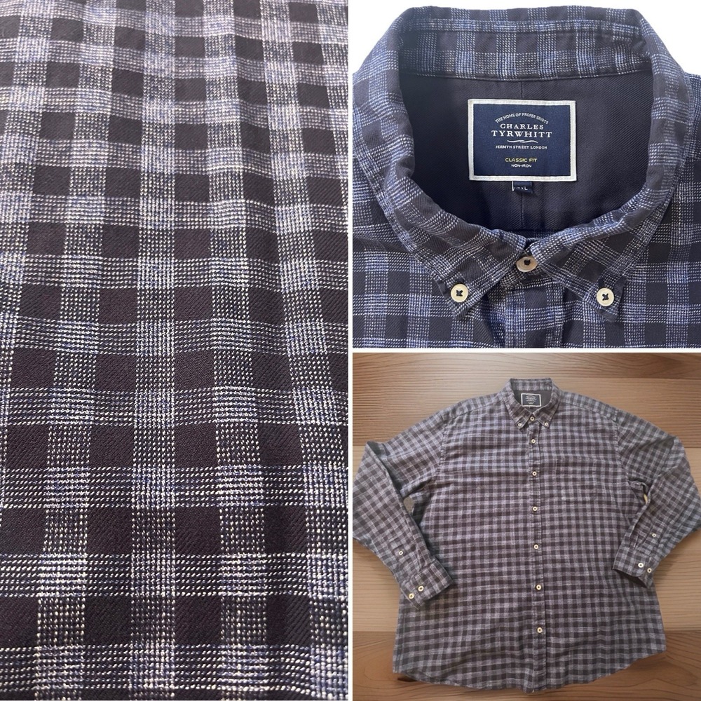 Charles Tyrwhitt Button Down‎ Shirt Mens XXL Regular Fit Classic (059)